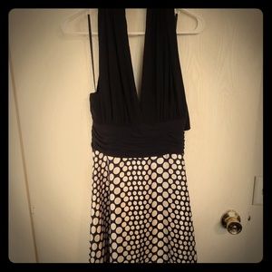 Connected a line halter dress